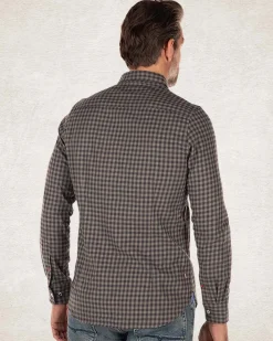 Checkered cotton flannel shirt - Army Ground