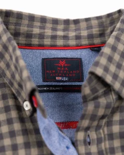 Checkered cotton flannel shirt - Army Ground