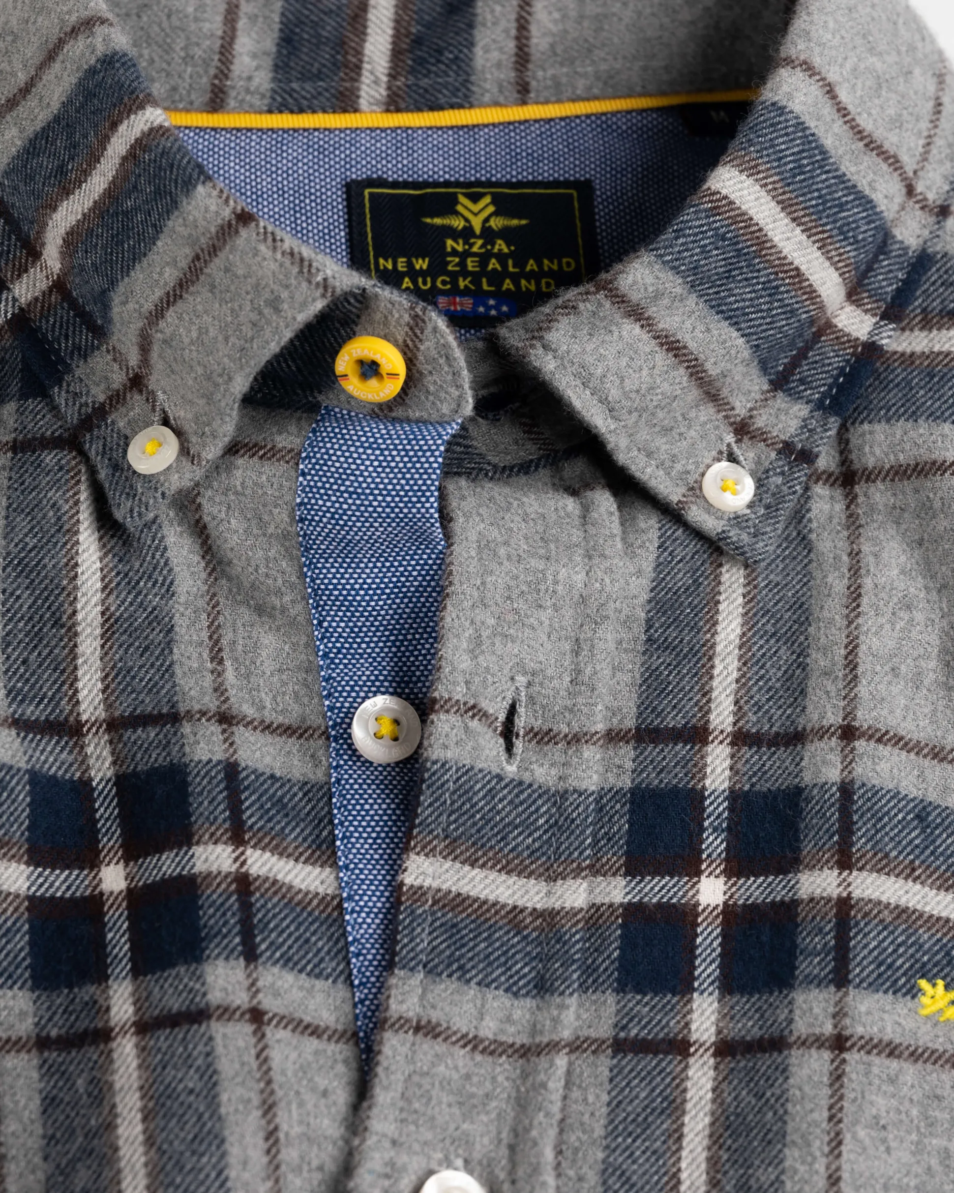 Checkered long sleeve shirt Speden - Grey Melange