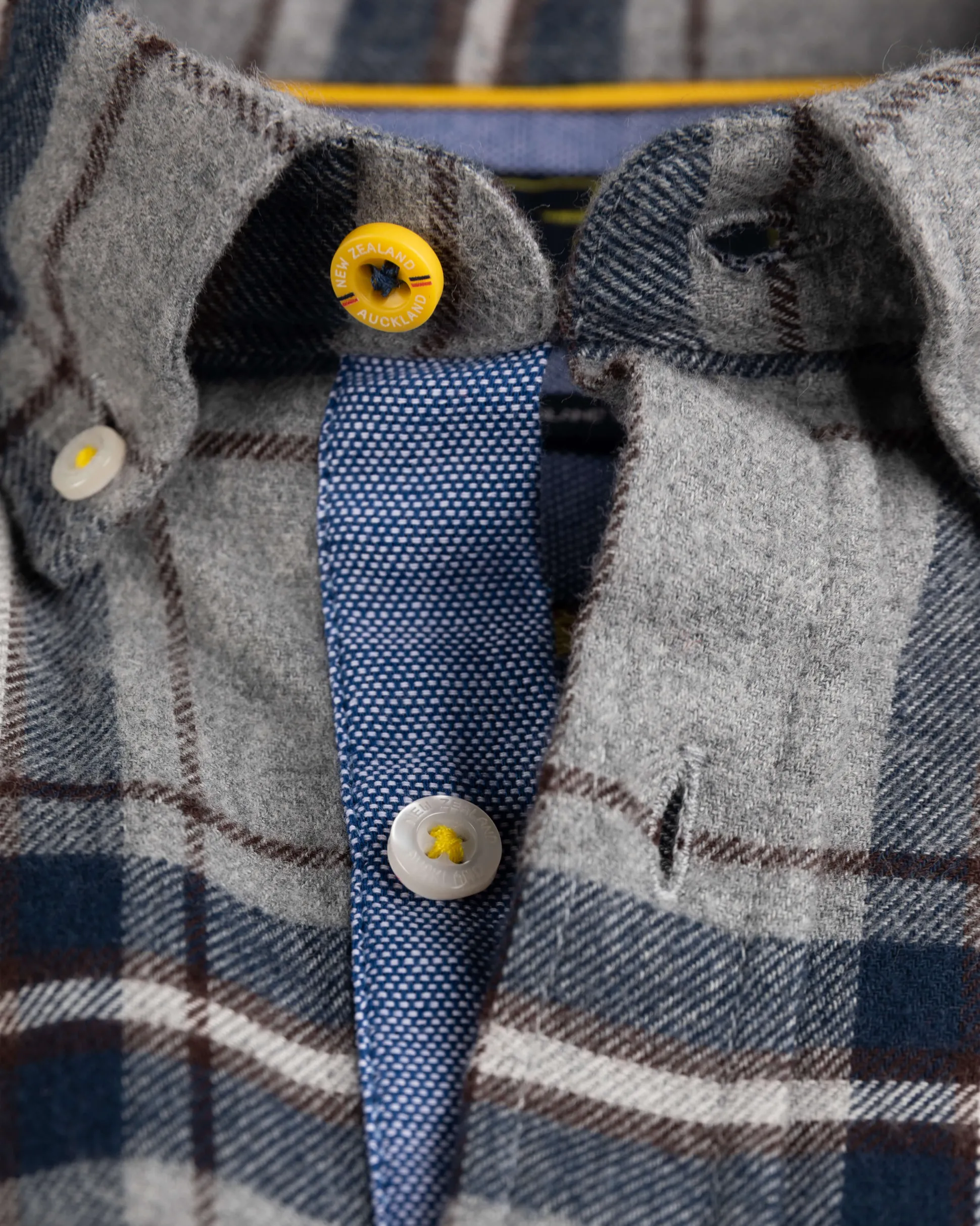 Checkered long sleeve shirt Speden - Grey Melange