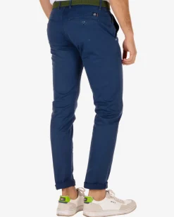 Chino pants Napier Twill Stretch - Storm Blue