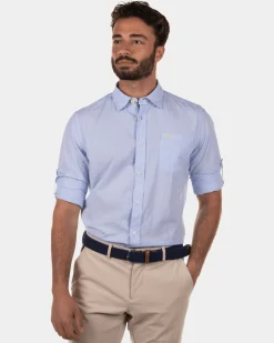 Coe's Hole floral shirt - Light Blue