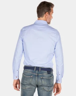 Cotton blue shirt - Rhythm Blue