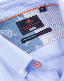 Cotton blue shirt - Rhythm Blue