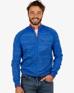 Cotton cardigan Iron - Blizzard Blue