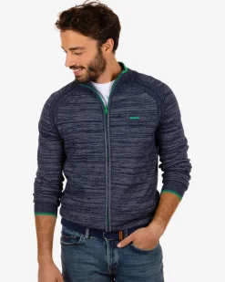 Cotton cardigan Iron - Reef Navy