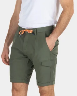 Cotton cargo shorts - High Summer Army