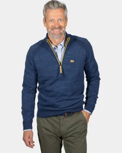 Cotton cashmere jumper Graham - Ink Navy