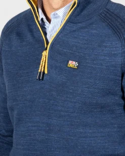 Cotton cashmere jumper Graham - Ink Navy
