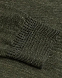 Cotton cashmere jumper Graham - Eucalyptus Green