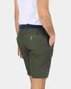 Cotton chino shorts - Army