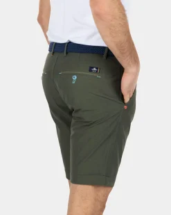 Cotton chino shorts - Army