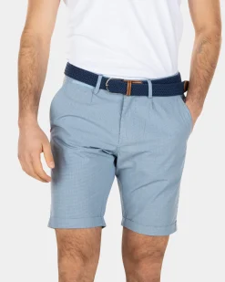 Cotton chino shorts - Bright Sky