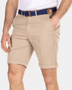 Cotton chino shorts - Shimmering Sand