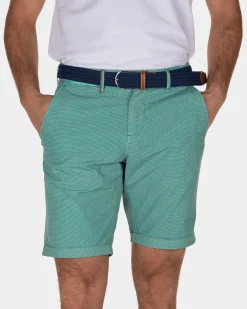 Cotton chino shorts Hamilton - Aquamarine