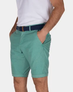 Cotton chino shorts Hamilton - Aquamarine