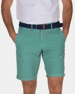 Cotton chino shorts Hamilton - Aquamarine
