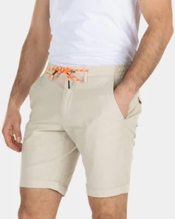 Cotton chino shorts with drawstring - Light Kit