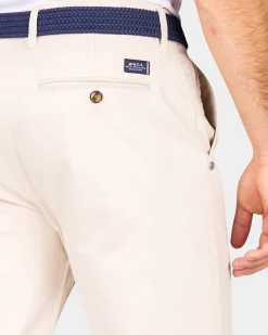 Cotton ecru chino - Powder Sand
