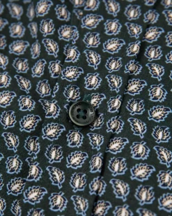 Cotton elastane long sleeved shirt - Crushing Green