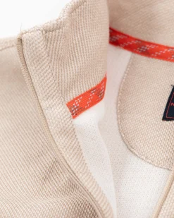 Cotton half zip sweater - Shimmering Sand