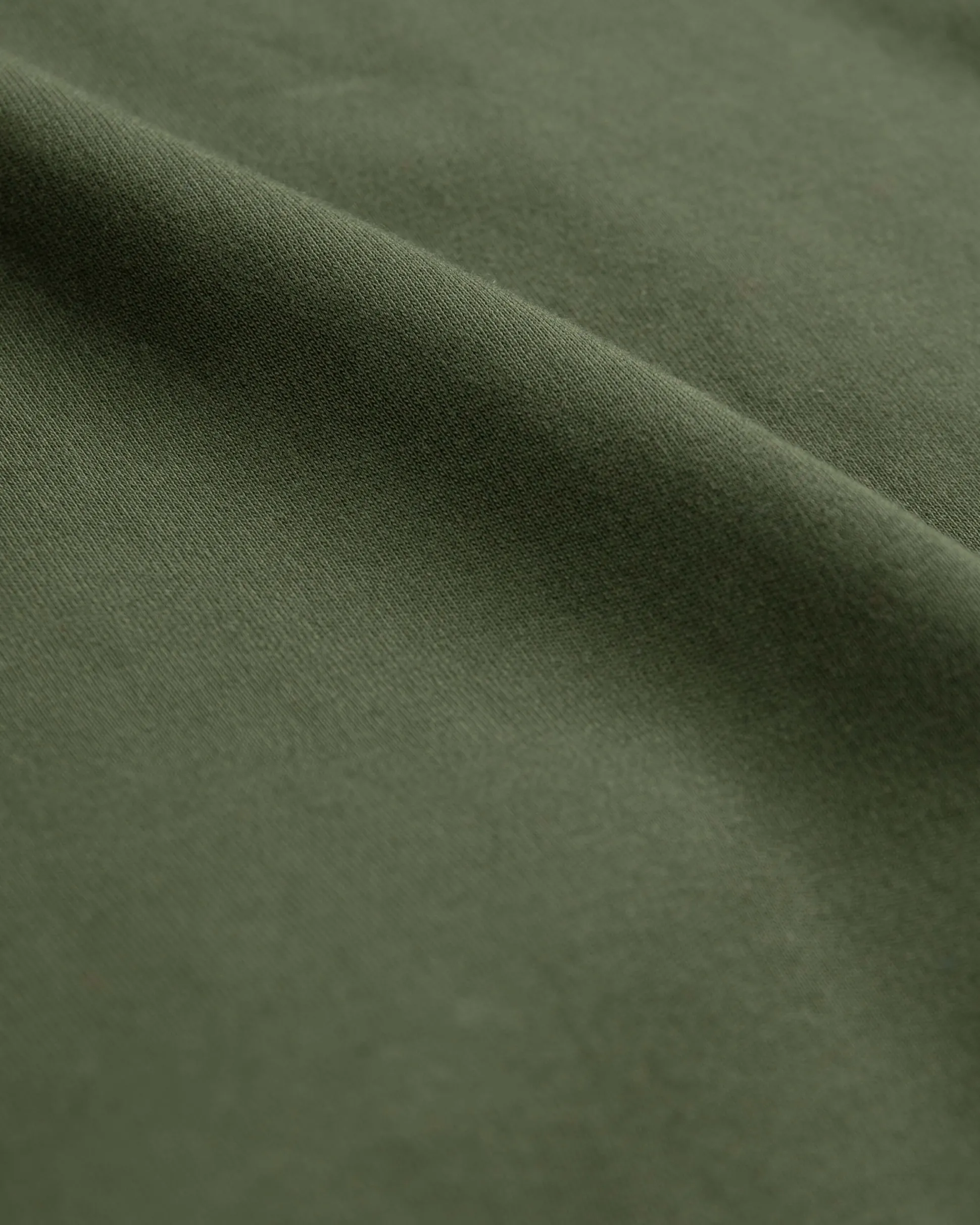 Cotton jumper with zipper Urenui - Rock Green