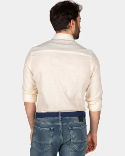 Cotton longsleeved shirt - Iguana yellow
