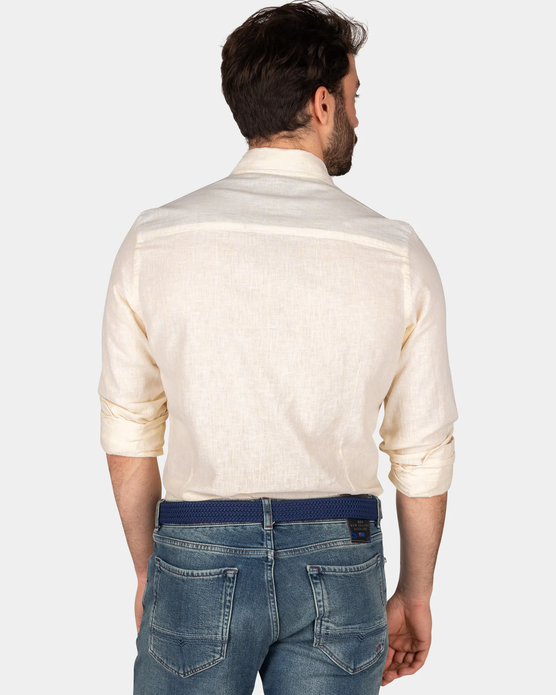 Cotton longsleeved shirt - Iguana yellow