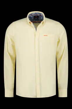 Cotton longsleeved shirt - Iguana yellow