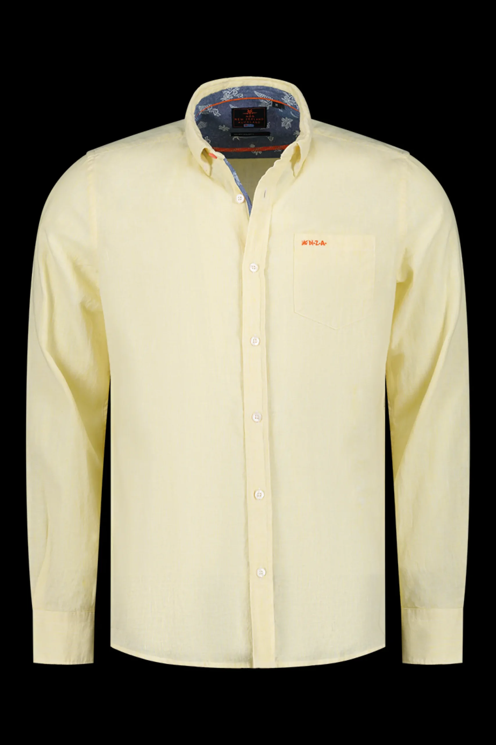 Cotton longsleeved shirt - Iguana yellow