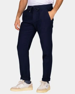 Cotton navy chino - Autumn Navy