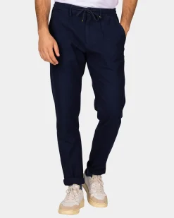 Cotton navy chino - Autumn Navy