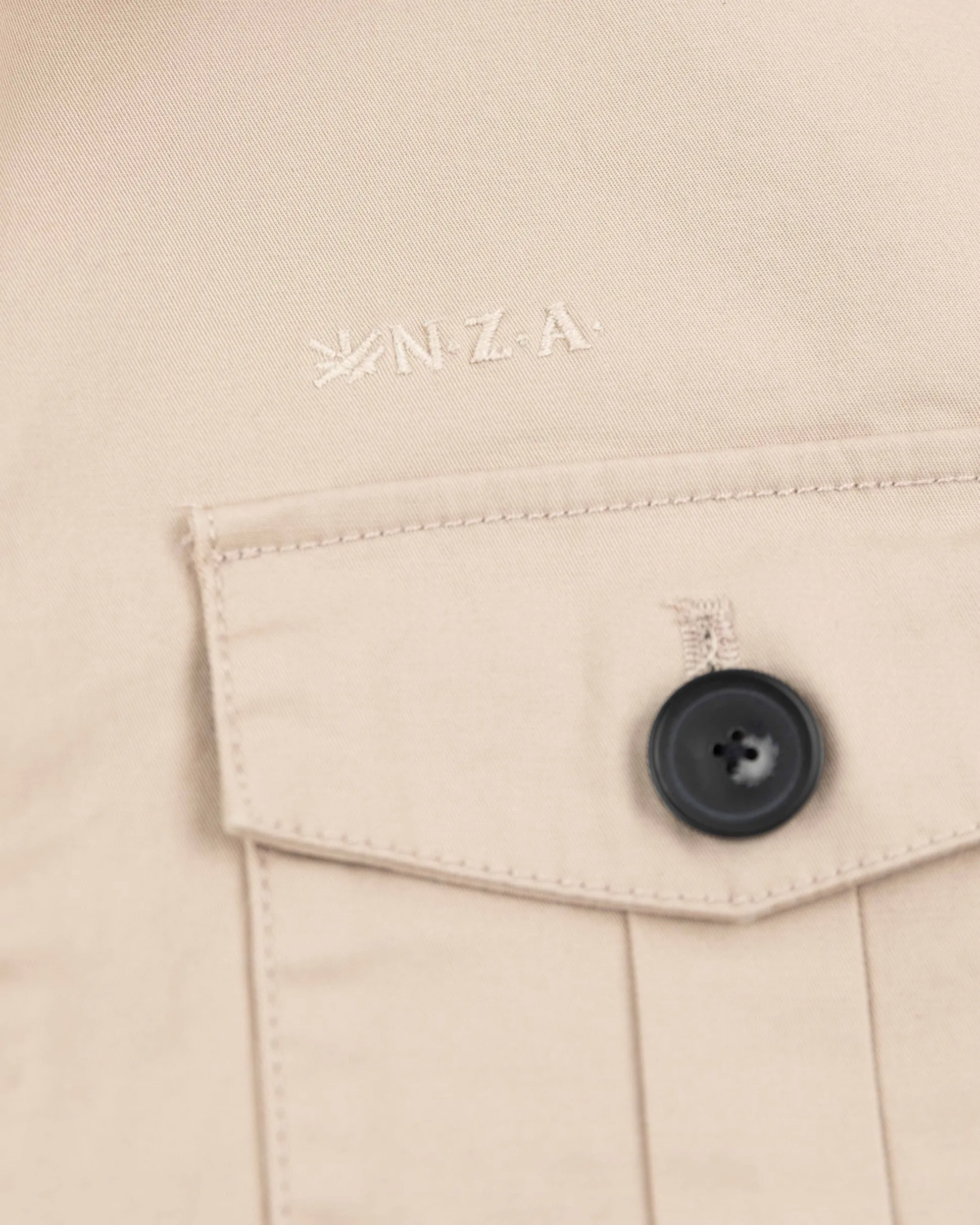Cotton overshirt - Shimmering Sand