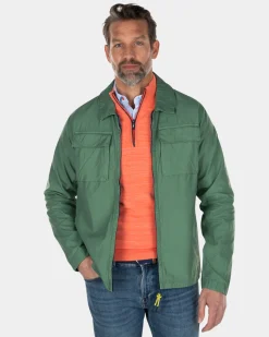 Cotton overshirt with zipper - Active Army