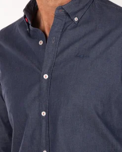 Cotton plain shirt - Pitch navy