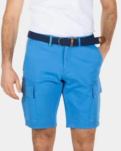 Cotton stretch cargo shorts