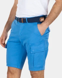 Cotton stretch cargo shorts