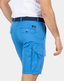 Cotton stretch cargo shorts
