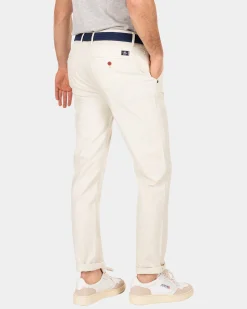 Cotton stretch chino - Cream