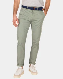 Cotton stretch chino - Mellow Army