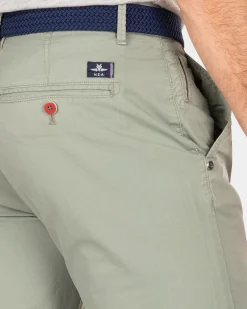 Cotton stretch chino - Mellow Army