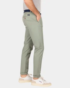 Cotton stretch chino - Mellow Army