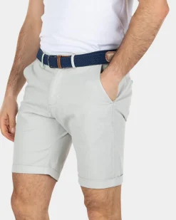 Cotton stretch chino shorts Grey