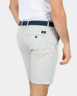 Cotton stretch chino shorts Grey