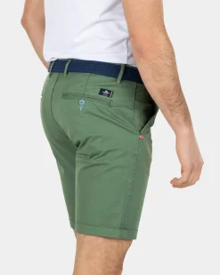 Cotton stretch chino shorts - Active Army