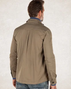 Cotton stretch overshirt