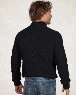 Cotton wool half zip pullover - Crushing Green