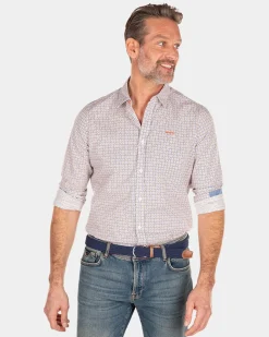 Cream cotton stretch shirt - Cream