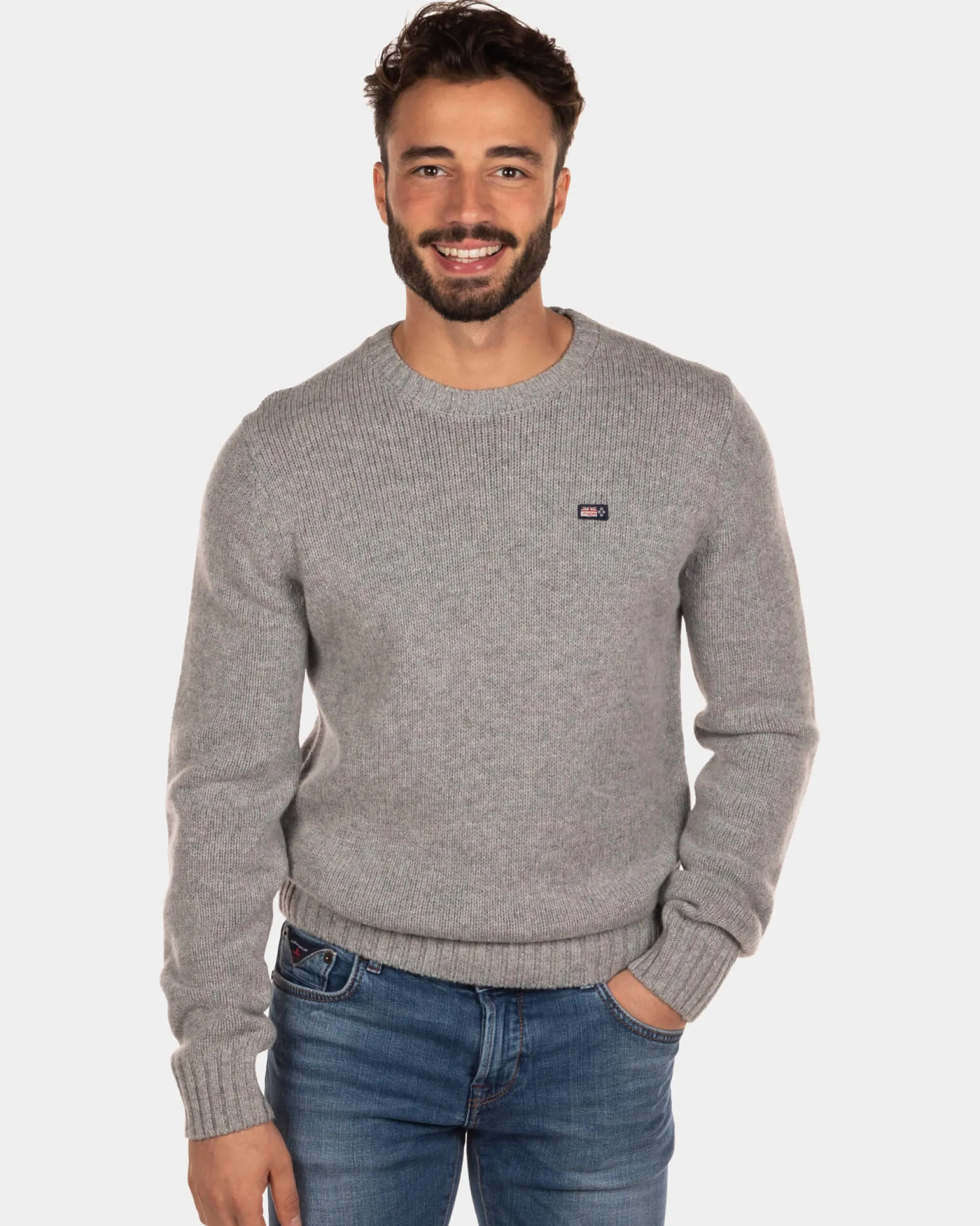 Crewneck jumper Stag - Concrete Grey
