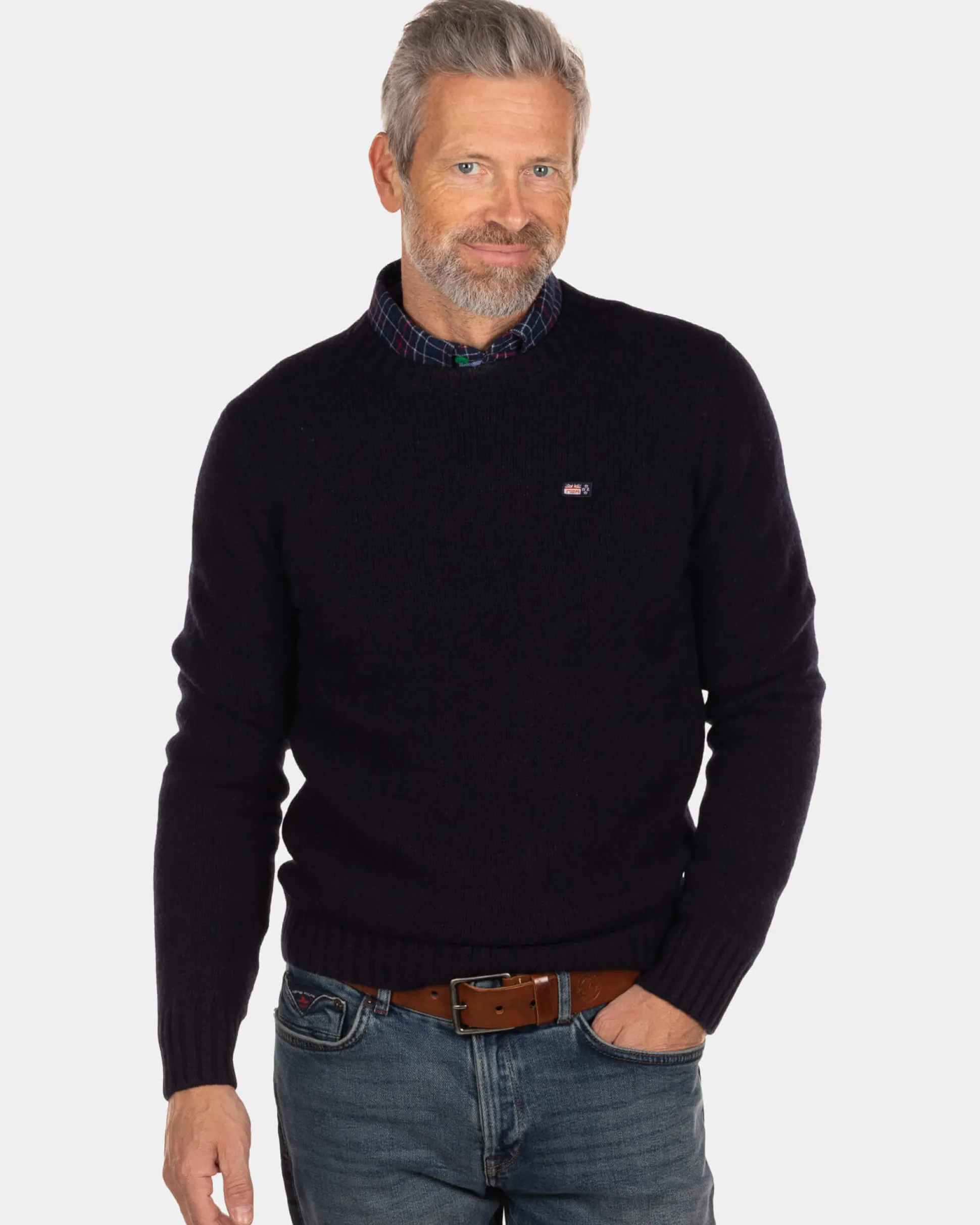 Crewneck jumper Stag - Steady Navy